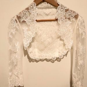 Wedding Dress Overlay Top